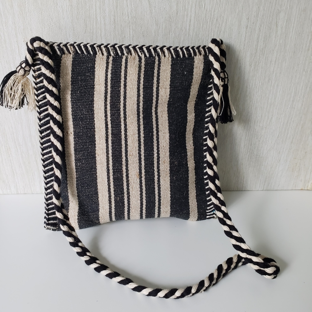 Bohomiam Stripe Print Crossbody Bag